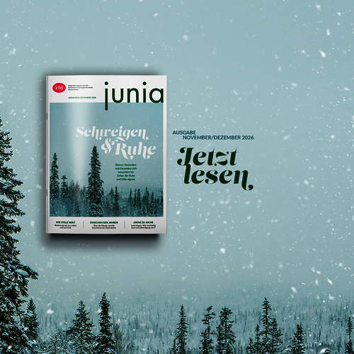 Kachel mit dem Cover der Junia Ausgabe 06/2026