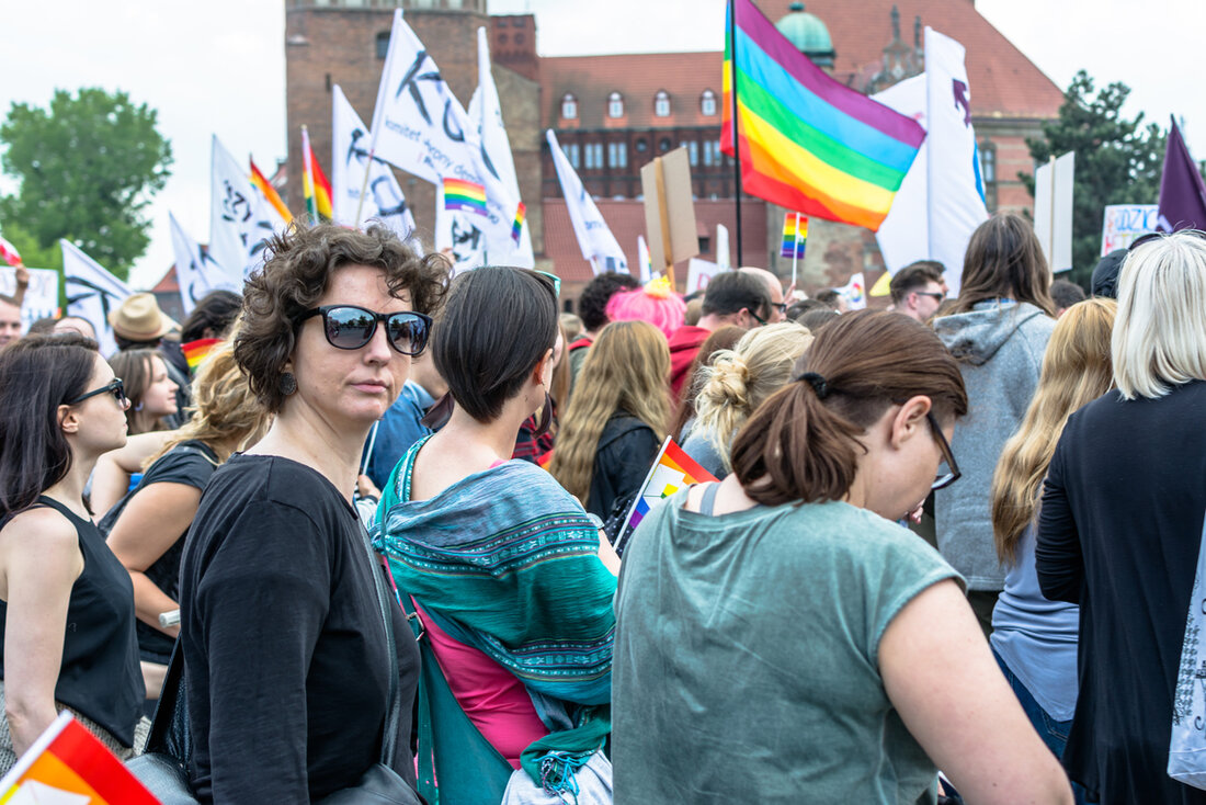 Frauen bei einer Demonstration
