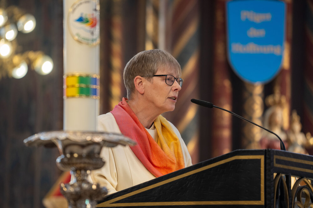 Ulrike Goeken-Huismann bei ihrer Predigt