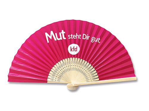 Fächer in Purpur mit kid-logo