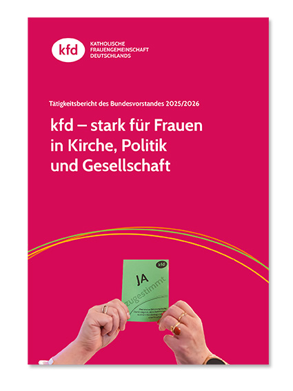 Titelseite für das Faltplakat Tätigkeitsbericht 2025/2026